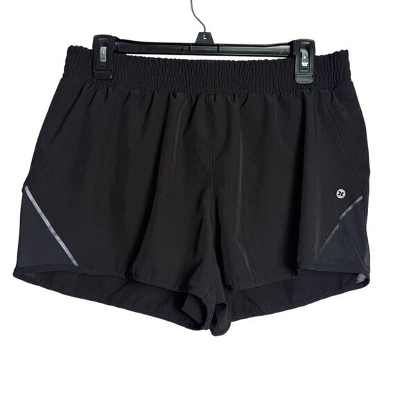 RBX Black Athletic/Athleisure/Running Shorts w/ Built in Layer/Liner. Size L - Picture 1 of 4